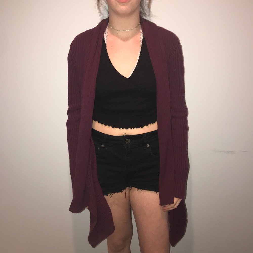Purple Cardigan